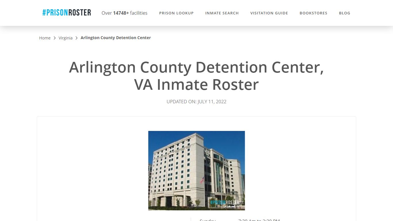 Arlington County Detention Center, VA Inmate Roster - Prisonroster